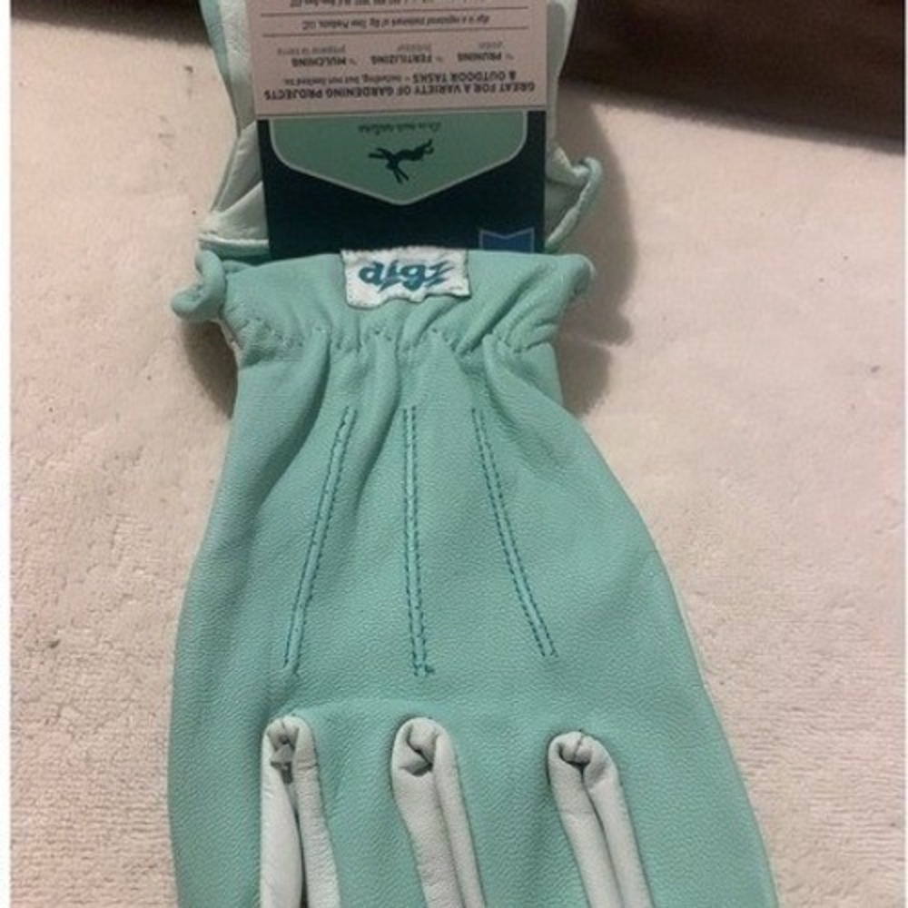 Leather Garden Gloves Full Grain Leather Women's Medium (B50) - Picture 4 of 5